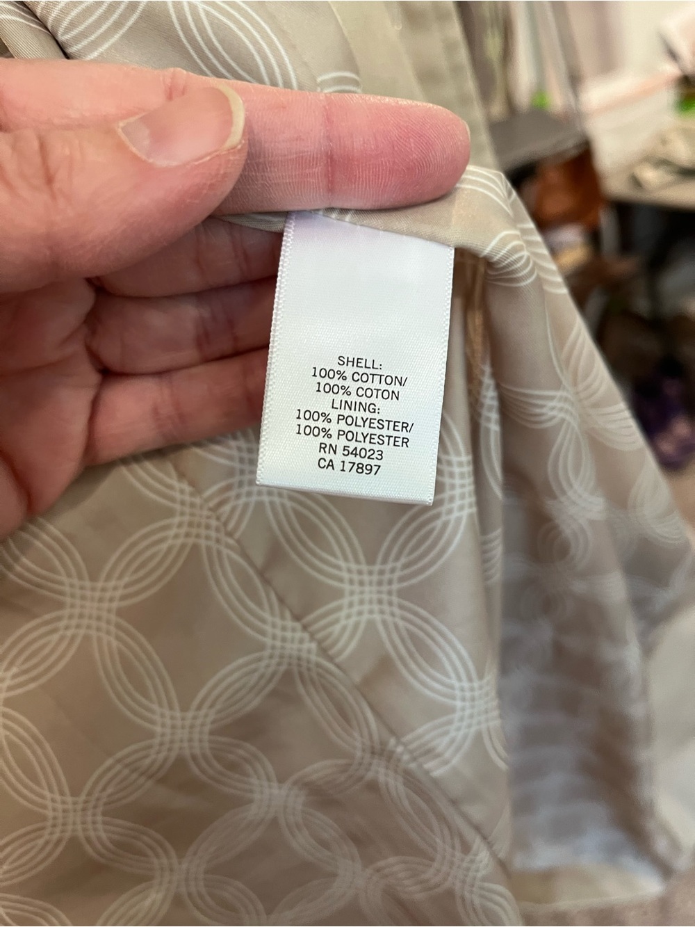 Banana Republic Light Beige Double-Breasted Trench Coat - Picture 6 of 7